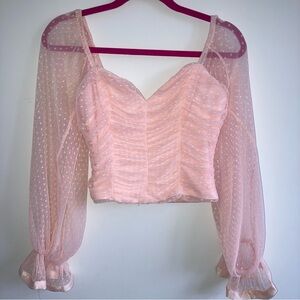 Mendocino long sleeve crop top